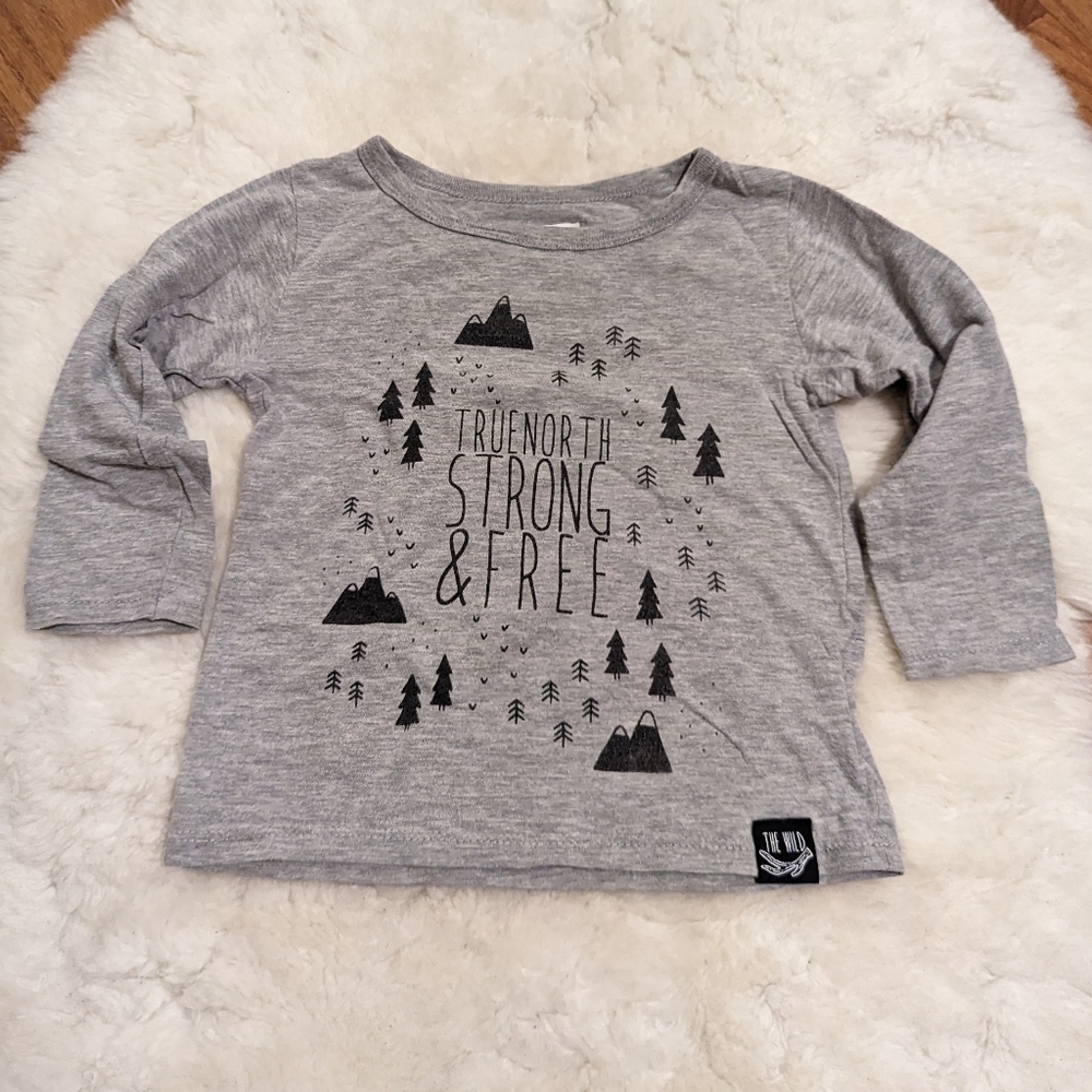 THE WILD x MINI MIOCHE x Brockton basics true north strong and free tee